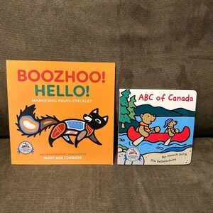 Children's Books Set - Boozhoo! Hello! and ABC of Canada